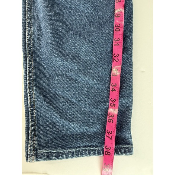 Hollister Curvy High Rise Mom Jean Size 11R Classic Distressed Casual Dark Wash - Picture 7 of 8